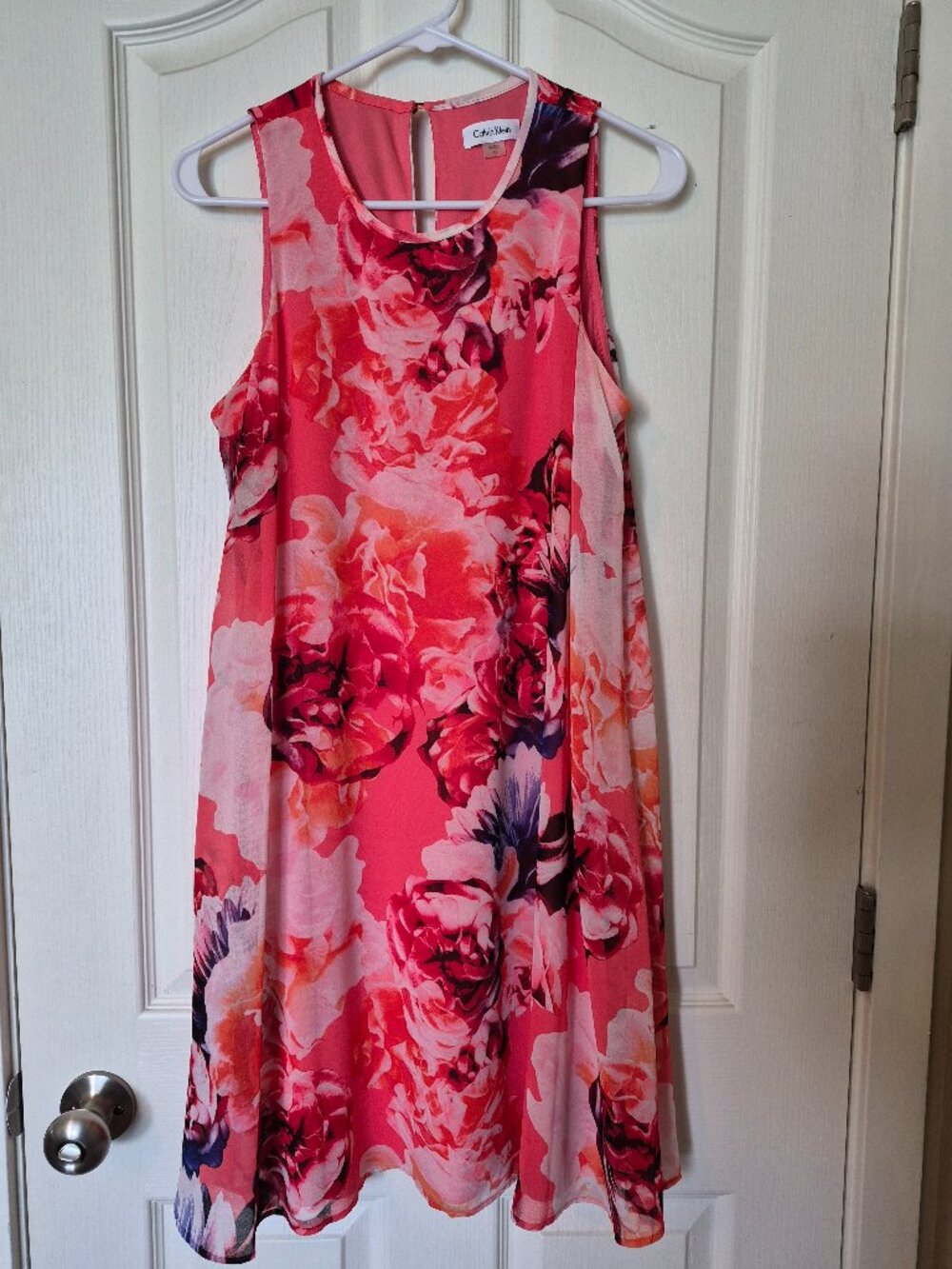 Calvin Klein, Size 10 Pink and Peach Dress
